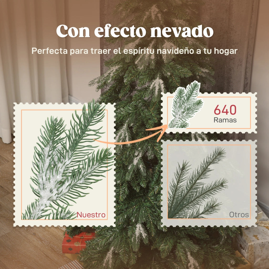 Albero di Natale Artificiale ¨C Zephmum ¨C 150 cm Effetto Neve Pieghevole