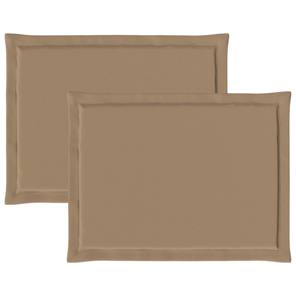 Cuscini per Seduta 2 pcs Tortora 47 x 36 x 2 cm Poliestere