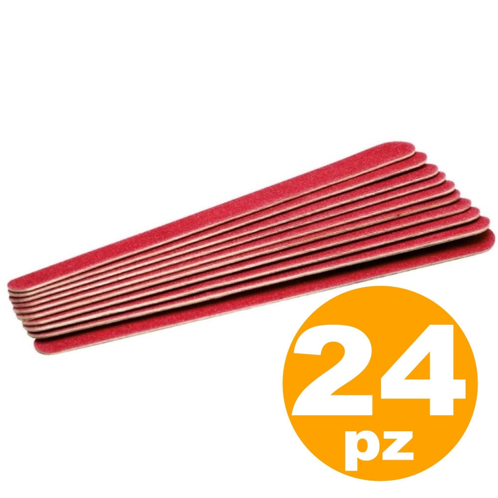 Trade Shop - Set 24pz Lima Di Carta Sottili Lime 15cm Unghie Grana Ricostruzione Nail Art Gel -
