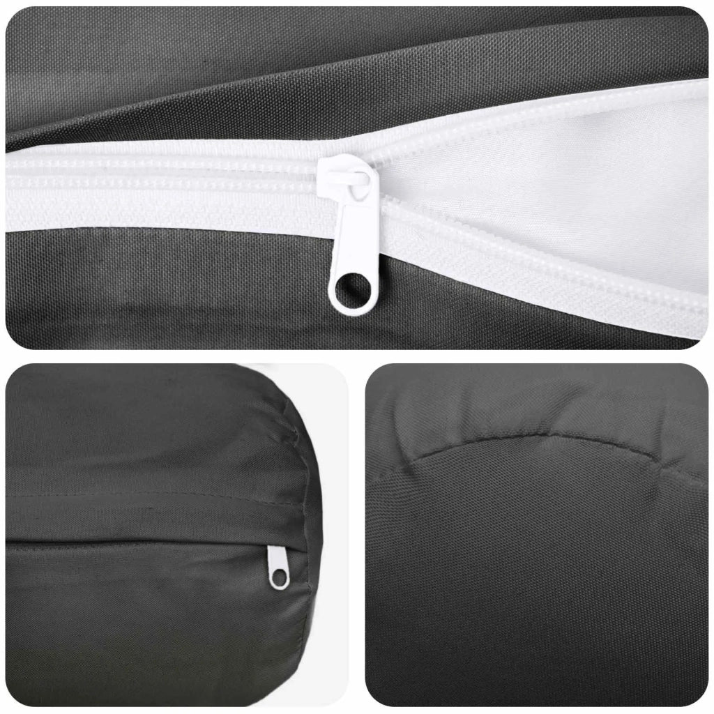 Federa 6 pcs HEERLEN Antracite Ø 15 x 40 cm Poliestere 923312