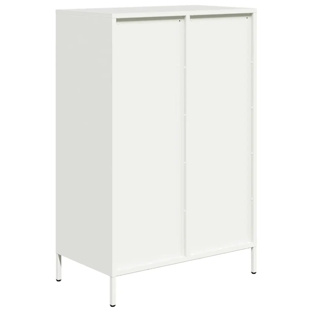 vidaXL Credenza Bianca 68x39x101,5 cm in Acciaio