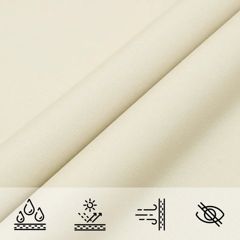 Vela Parasole in Tela Oxford Quadrata 5x5 m Crema 135196
