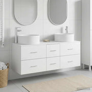 Set di mobili per il bagno 3 pz Bianco 49,5 x 44,5 x 65,5 cm 3405955