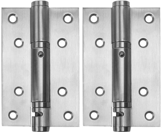 2 pezzi di maniglioni in acciaio inossidabile per porte, maniglione robusto per porte esterne, silenzioso e liscio, maniglioni a stantuffo non rimovibili in nichel lucidato per porte d'ingresso e di uscita
