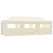 Tenda Pieghevole Pop-Up con 8 Pareti Laterali 870x291x315 cm Crema 44976
