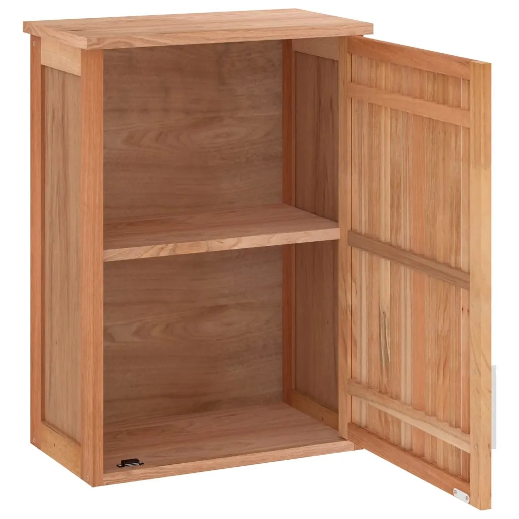 Armadietto da Bagno a Parete 42x23x60 cm Legno Massello di Noce 350357