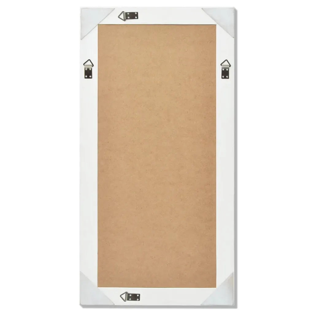 Specchio da Parete | Specchio decorativo Stile Barocco 100x50 cm Bianco