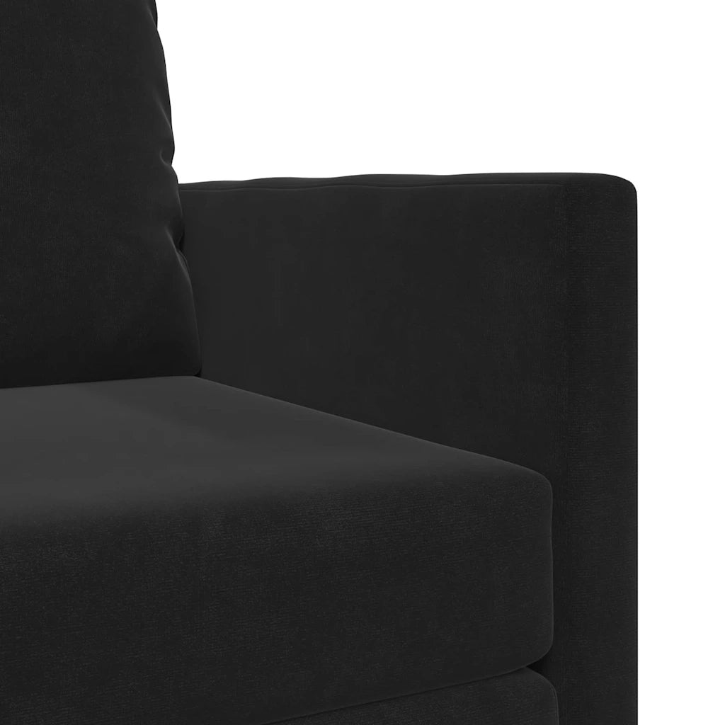 Divano letto-Sofa Letto-Daybed Nero 74 x 77 x 81 cm Velluto