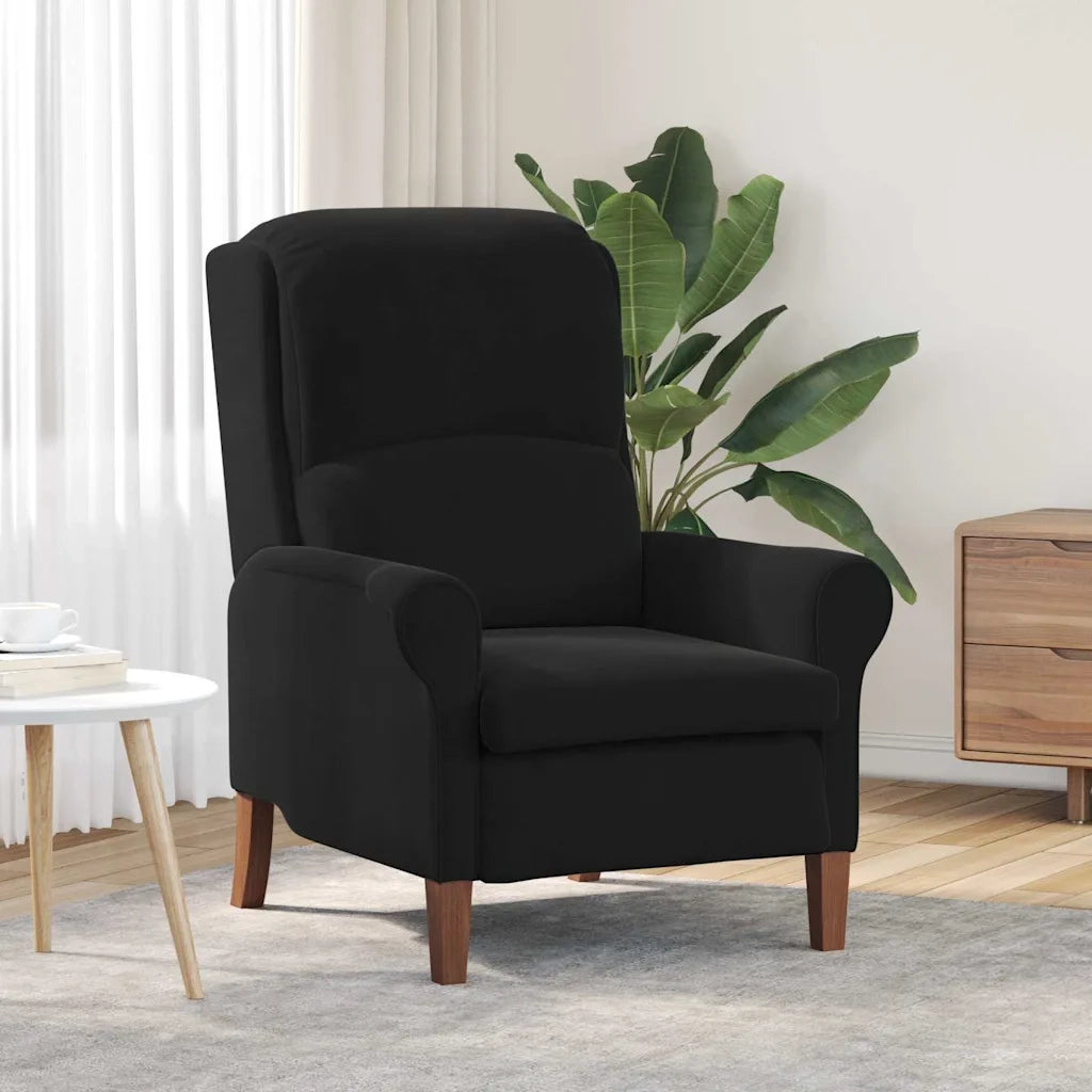 Divano Sedia-Poltrona-Poltroncina Nero Velluto 870915