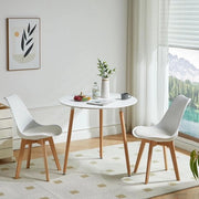Set da Cucina Rotondo con 2 Sedie - Sezione Cucina Compatta per Cucina o Balcone