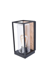 Applique esterna FLAIR nera E27 IP44 in alluminio Lutec