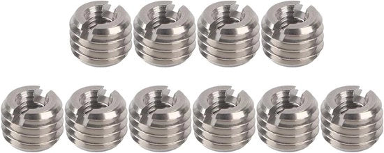 Set di viti in acciaio inossidabile 10 pezzi, M4 x 0.7 femmina, M8 x 1.25 maschio, 6mm/0,2 pollici, set di viti a stella per applicazioni in stoomturbines, aeronautica, auto.