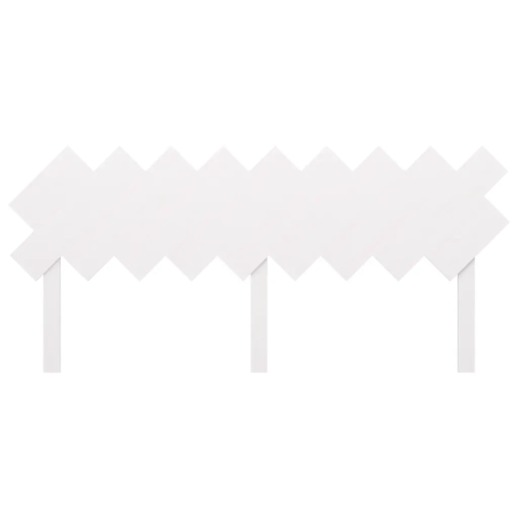 Testiera per Letto Bianca 178x3x80,5 cm Legno Massello di Pino 819236