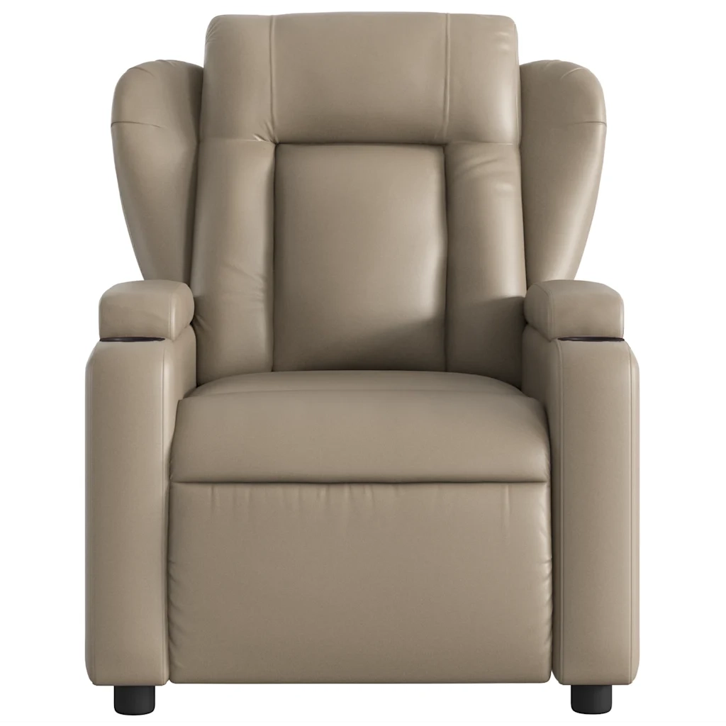 Poltrona Massaggiante Reclinabile cappuccino in Similpelle 372440