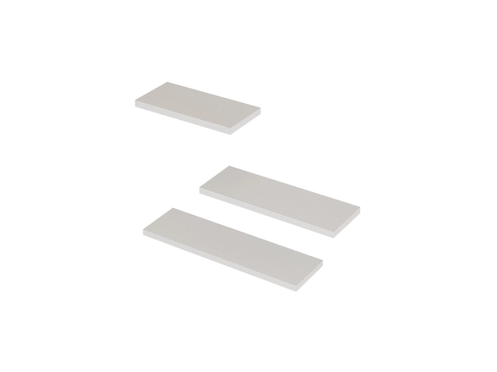 Mensola da parete in legno "Leila" - 50 x 14 x 2 cm - Bianco