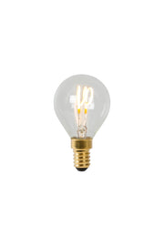 Lampadina LED filamento sferica E14 3W luce calda Lucide