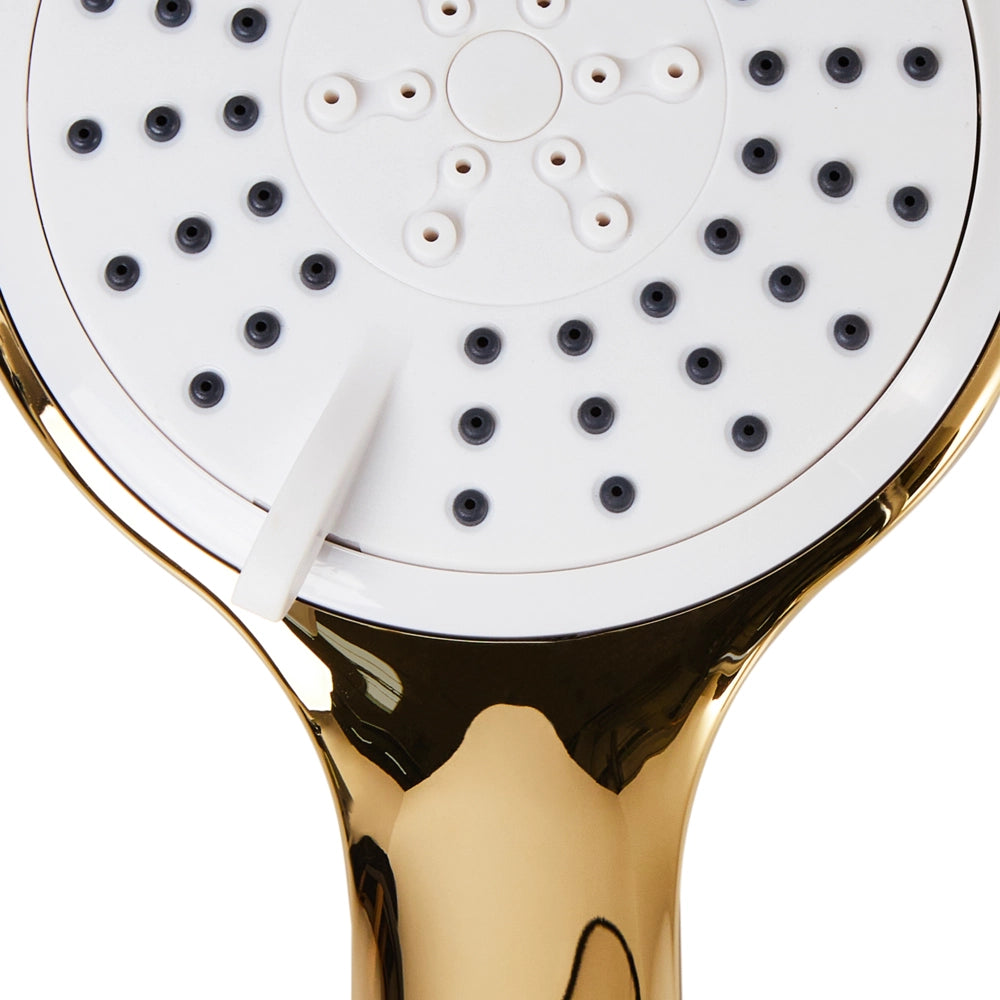 Set doccia con tubo flessibile 3 modalità di spruzzo Metallo Oro classico moderno