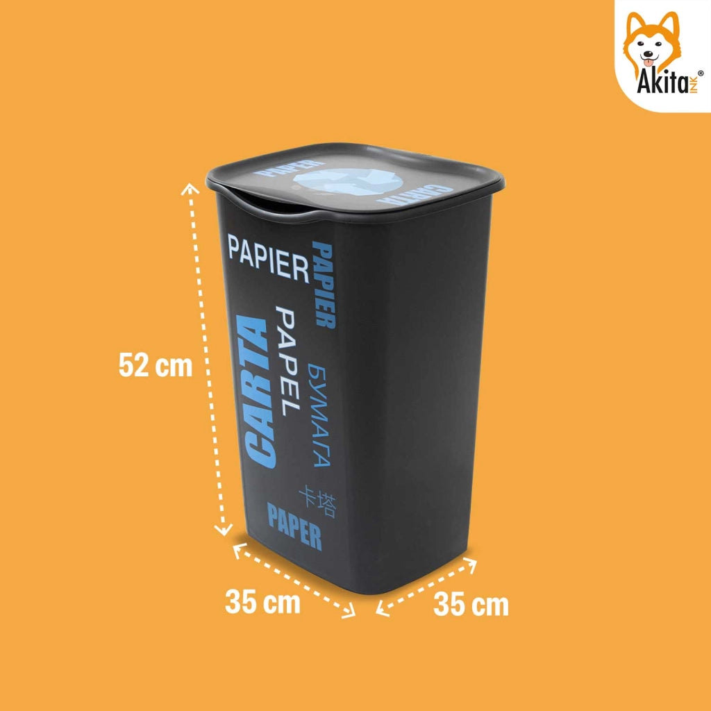 Akitaink Set 4 Pattumiere 50L Differenziata