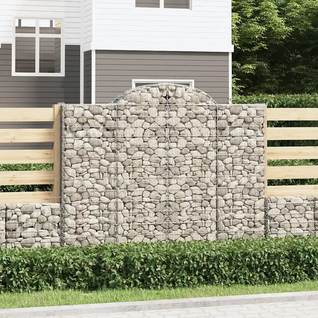 Cesti Gabbioni ad Arco 15 pz 200x50x160/180 cm Ferro Zincatocod mxl 76082