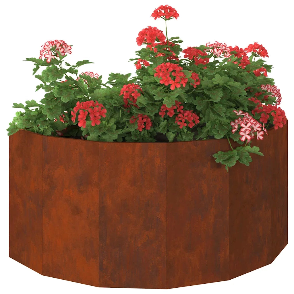 Fioriera Ruggine-Vaso-Contenitore per Piante 120 x 60 x 50 cm