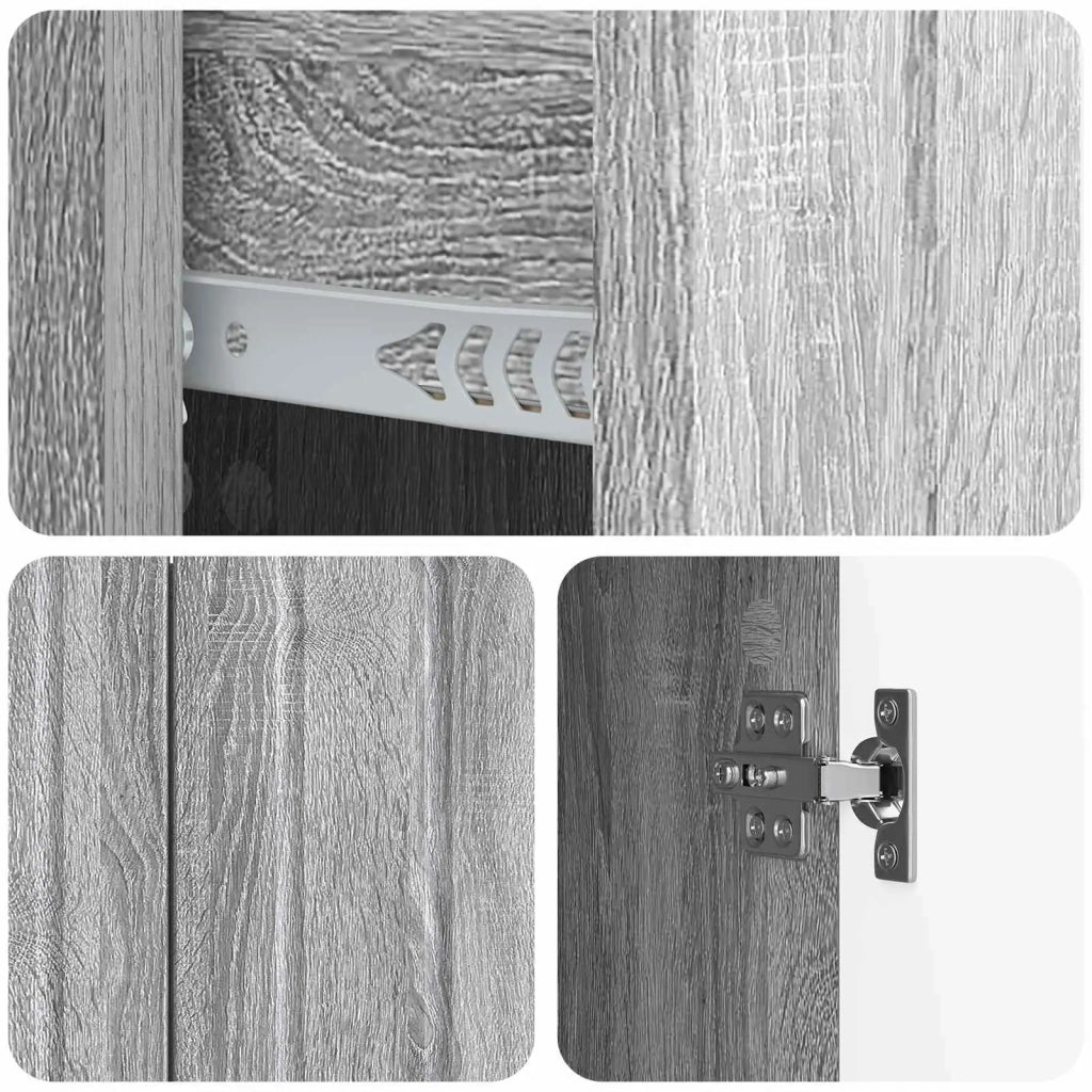 Credenza Grigio Sonoma 89 x 34,5 x 62 cm Legno ingegnerizzato