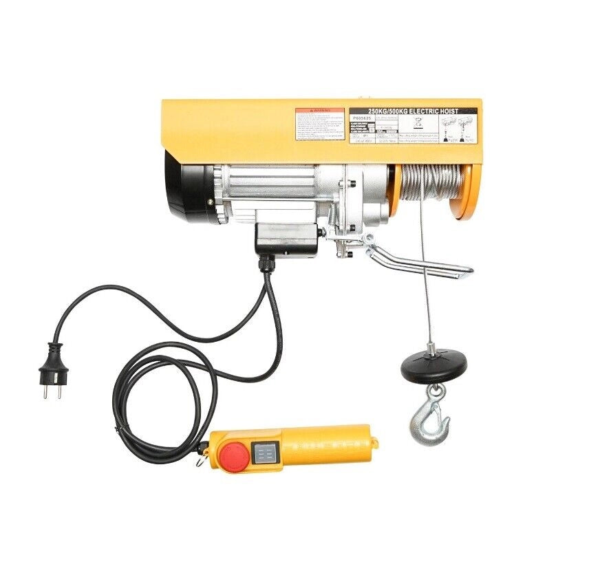 Montacarichi Elettrico Paranco Verricello Argano 930W con portata da 250 500 KG