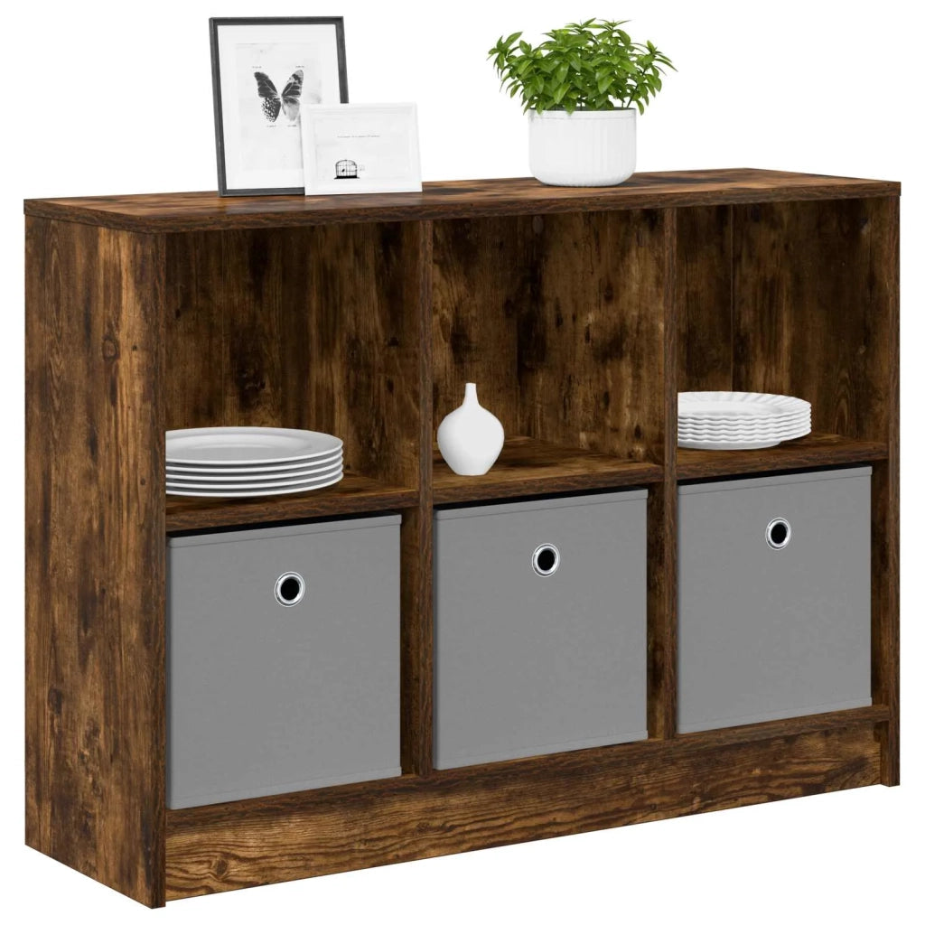 Credenza con cassetto Rovere fumé 88,5 x 27,5 x 63,5 cm
