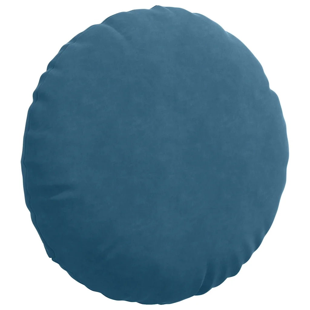 Cuscini per Seduta 2 pcs Blu Ø 80 x 29 cm Velluto