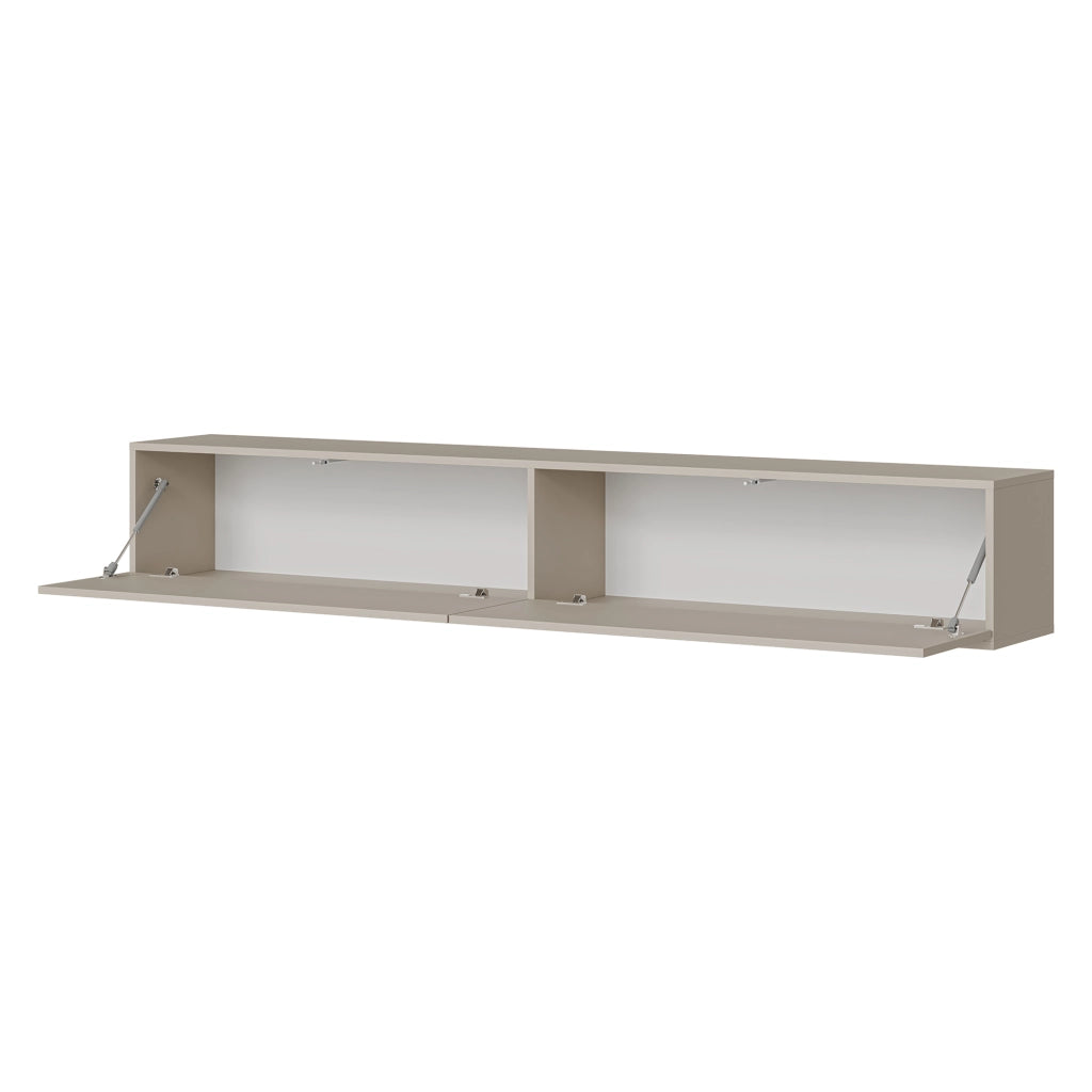 Mocogno, Mobile Porta tv un Ripiano, 200x32x32h cm Beige