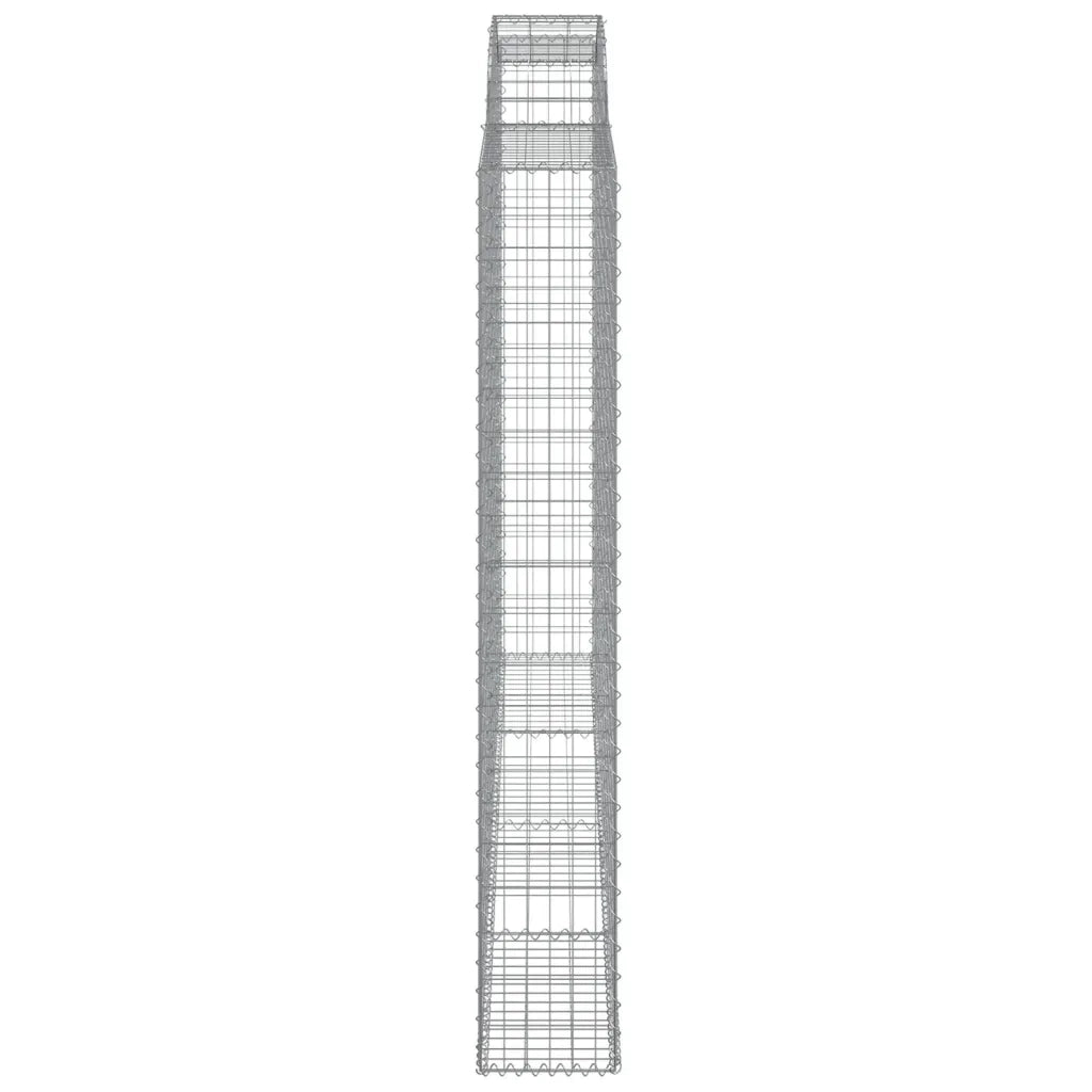 Cesti Gabbioni ad Arco 4 pz 300x30x200/220 cm Ferro Zincato 3146613