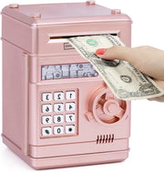 Spazzola per bambini con slot elettronico e carta rotolante - Adatto per bambini dai 3 ai 7 anni - Colore rosa dorato