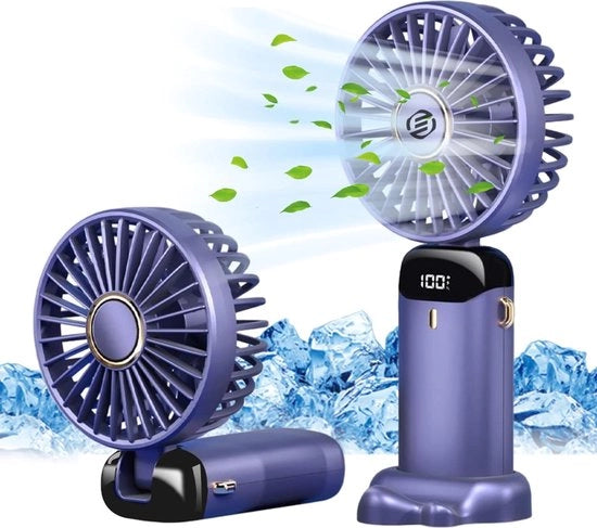 Ventilatore Manuale Mini - Ventilatore Portatile - Ventilatore Manuale - Ventilatore Portatile Ricaricabile - Ventilatore Manuale Portatile