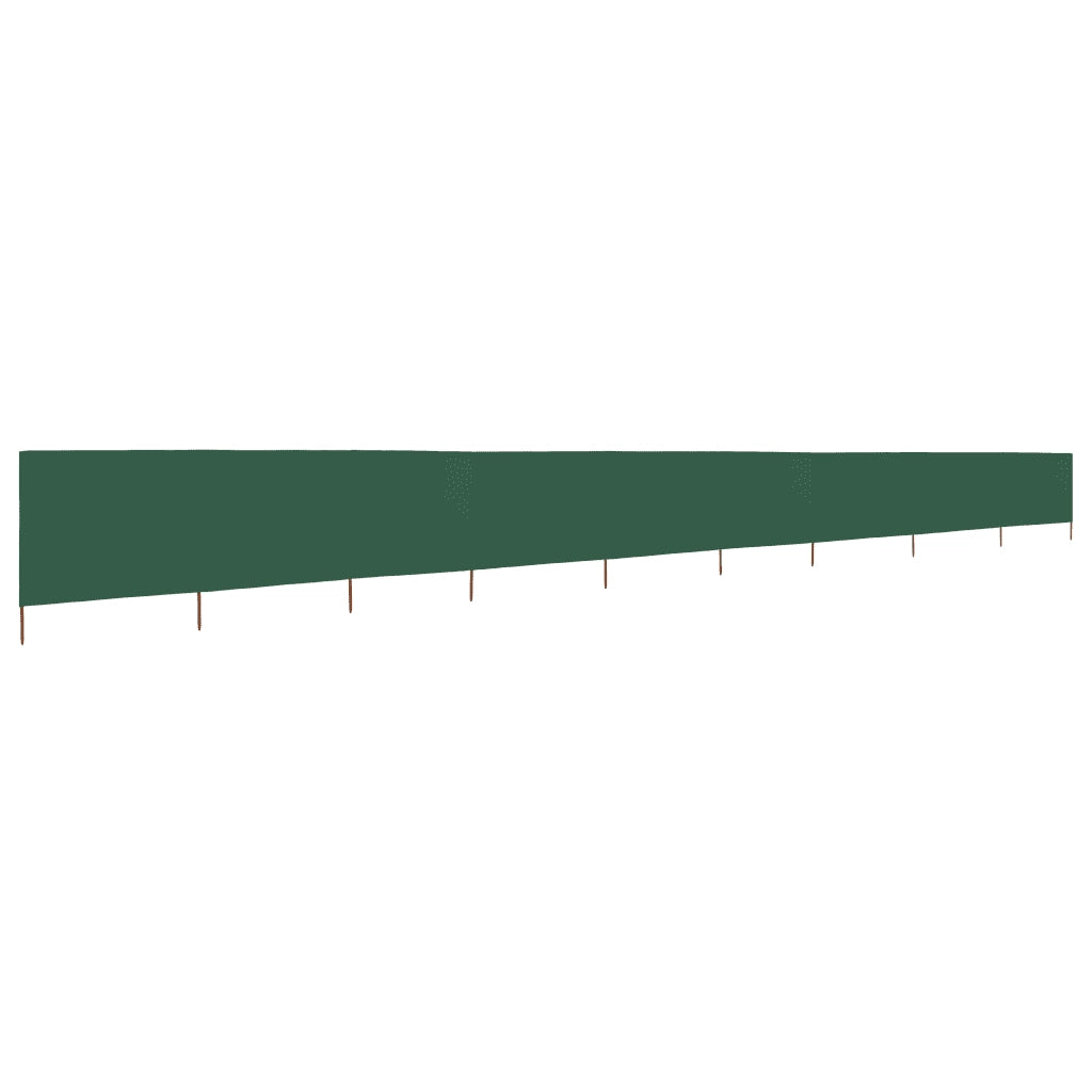 Paravento a 9 Pannelli in Tessuto 1200x80 cm Verde CFW7073780