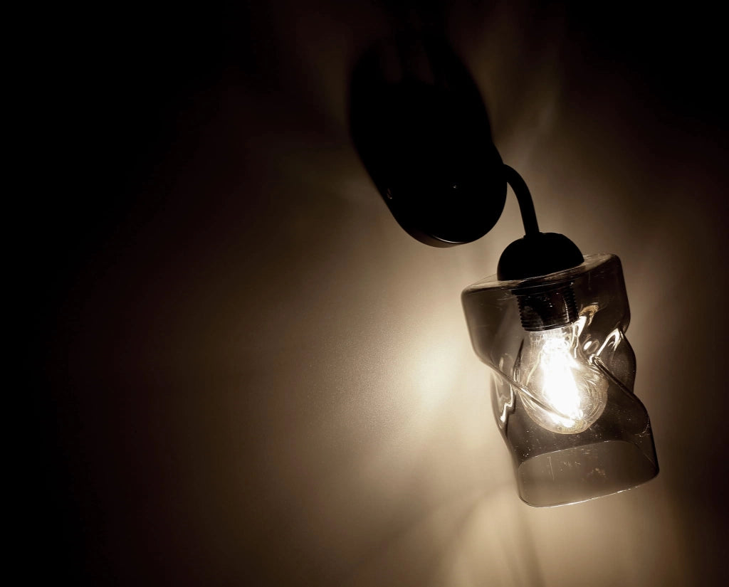 Applique da parete Candellux Felis vetro fumé E27 60W