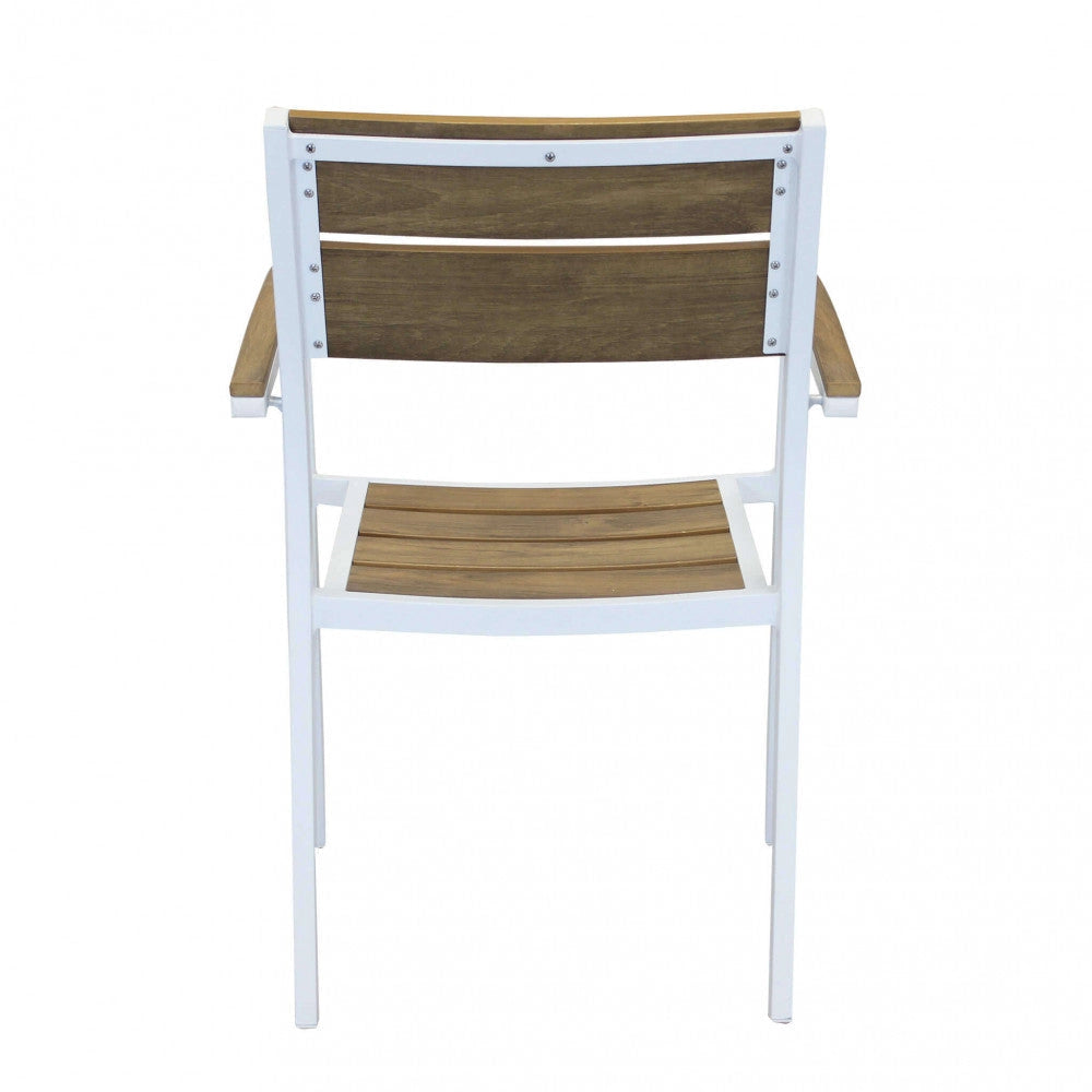 Poltrona Cayman 56x58x85 h cm in Alluminio Bianco