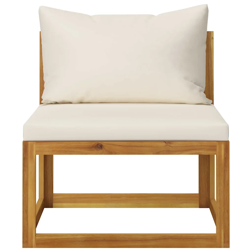 Set Divani Giardino 5 pz con Cuscini Legno Massello di Acacia 45916