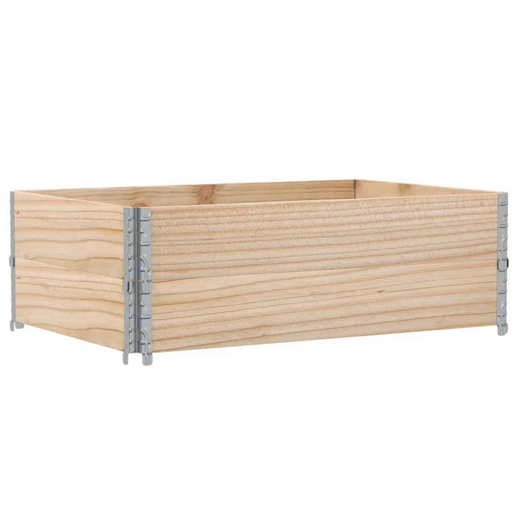 Vassoio per fioriera aiuola rialzata piante fiori terrazza giardino 120 x 80 cm legno massello di pino marrone 02_0037402