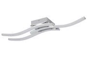 Plafoniera Reality Bradox LED 18W 3 luci cromata ondulata