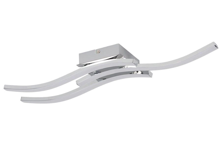 Plafoniera Reality Bradox LED 18W 3 luci cromata ondulata