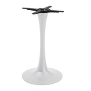 Base Tavolo Acciaio Harvin Bianco Tondo Cm ø45h73,5
