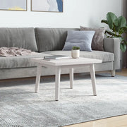 Piano Tavolo Bianco 50x50x2,5cm Legno Massello di Pino Quadrato 824376