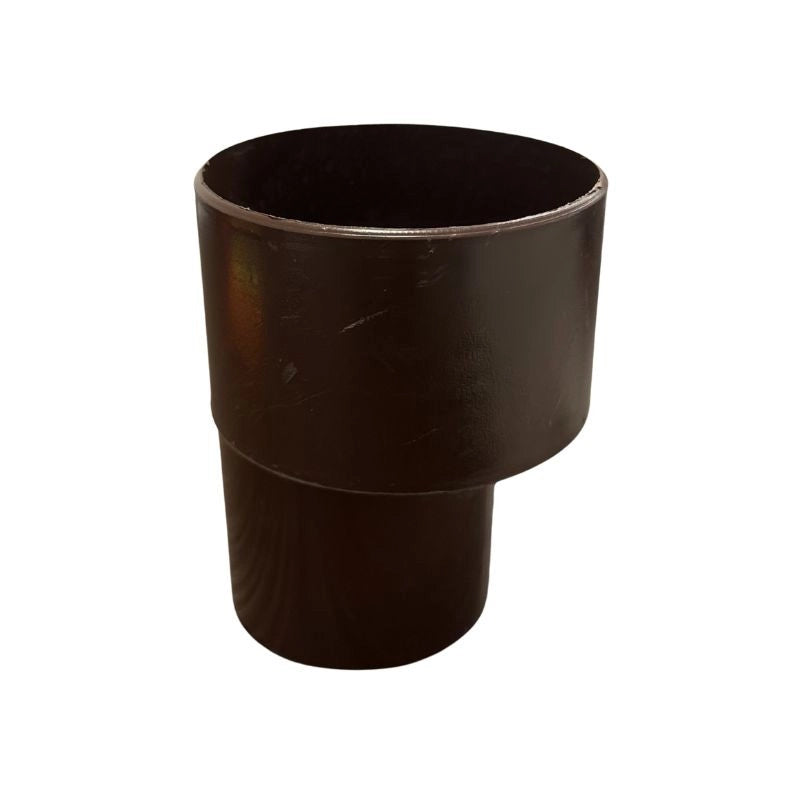 Riduzione ø100x80 (bicchiere sul ø maggiore) per pluviale : Colore - Marrone