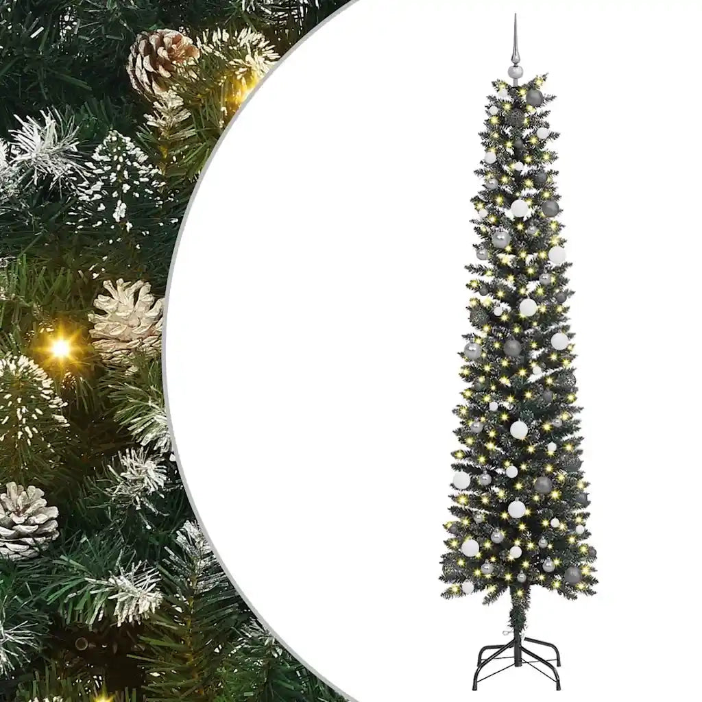 Albero di Natale artificiale con 300 LED Verde 240 cm 3395963