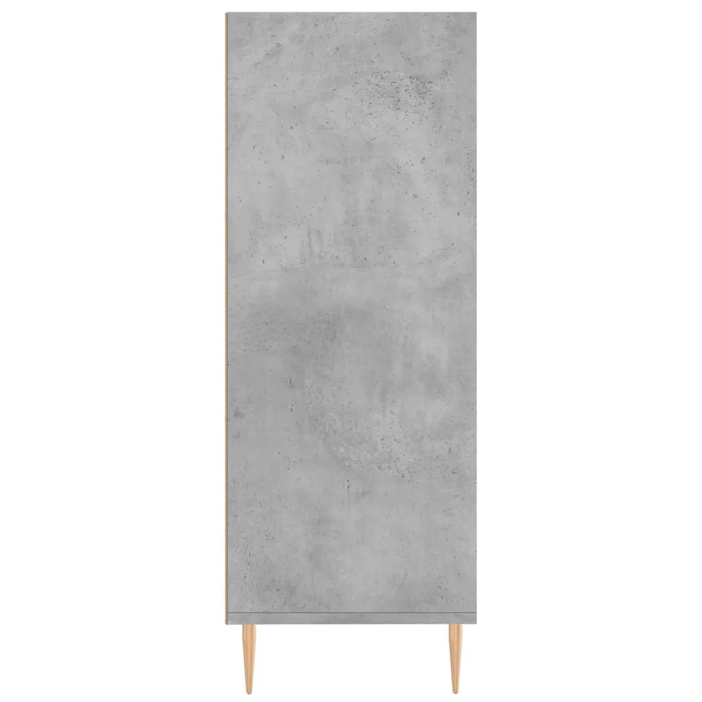 Libreria Grigio Cemento 69,5x32,5x90 cm in Legno Multistrato 828352