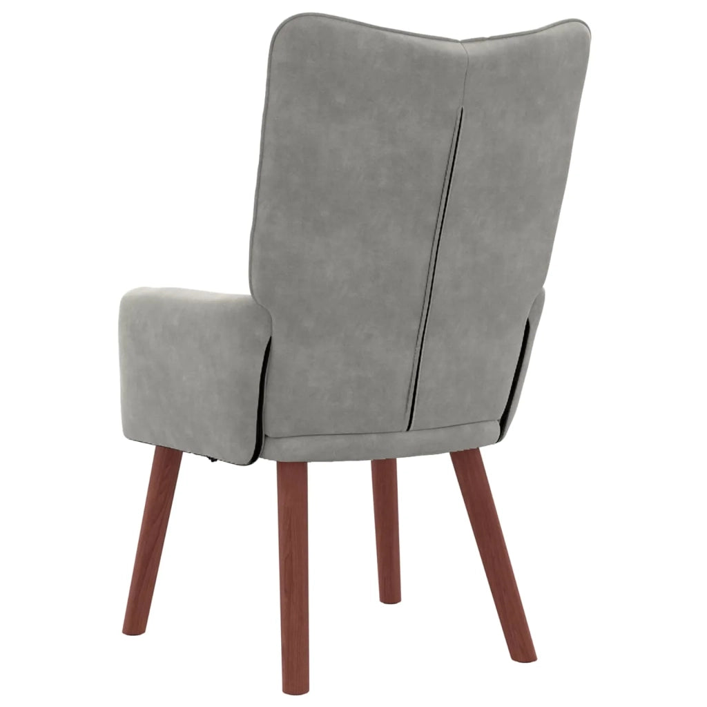 poltrona Grigio chiaro 63 x 67 x 94 cm Velluto 42001814
