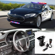 Fischietto Auto 130db 7 Tonalità Suono Fischietto per Veicoli 12V - Sistema Altoparlante in ABS Plastica Nera