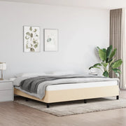 Giroletto senza Materasso-Struttura Letto Crema 200x200 cm in Tessuto 934059