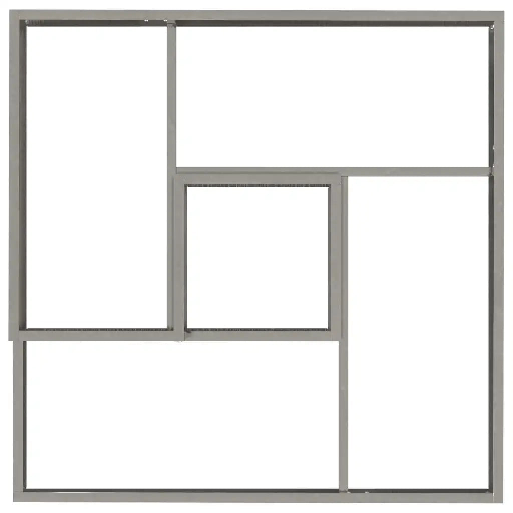Vaso da giardino Argento 80 x 80 x 50 cm Acciaio zincato 873583