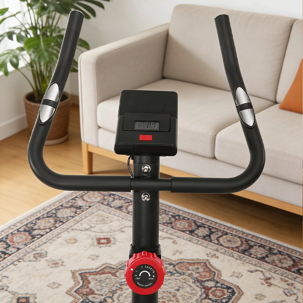 Cyclette Magnetica con 8 Livelli Potenza Bici Fitness Bicicletta Gym Allenamento