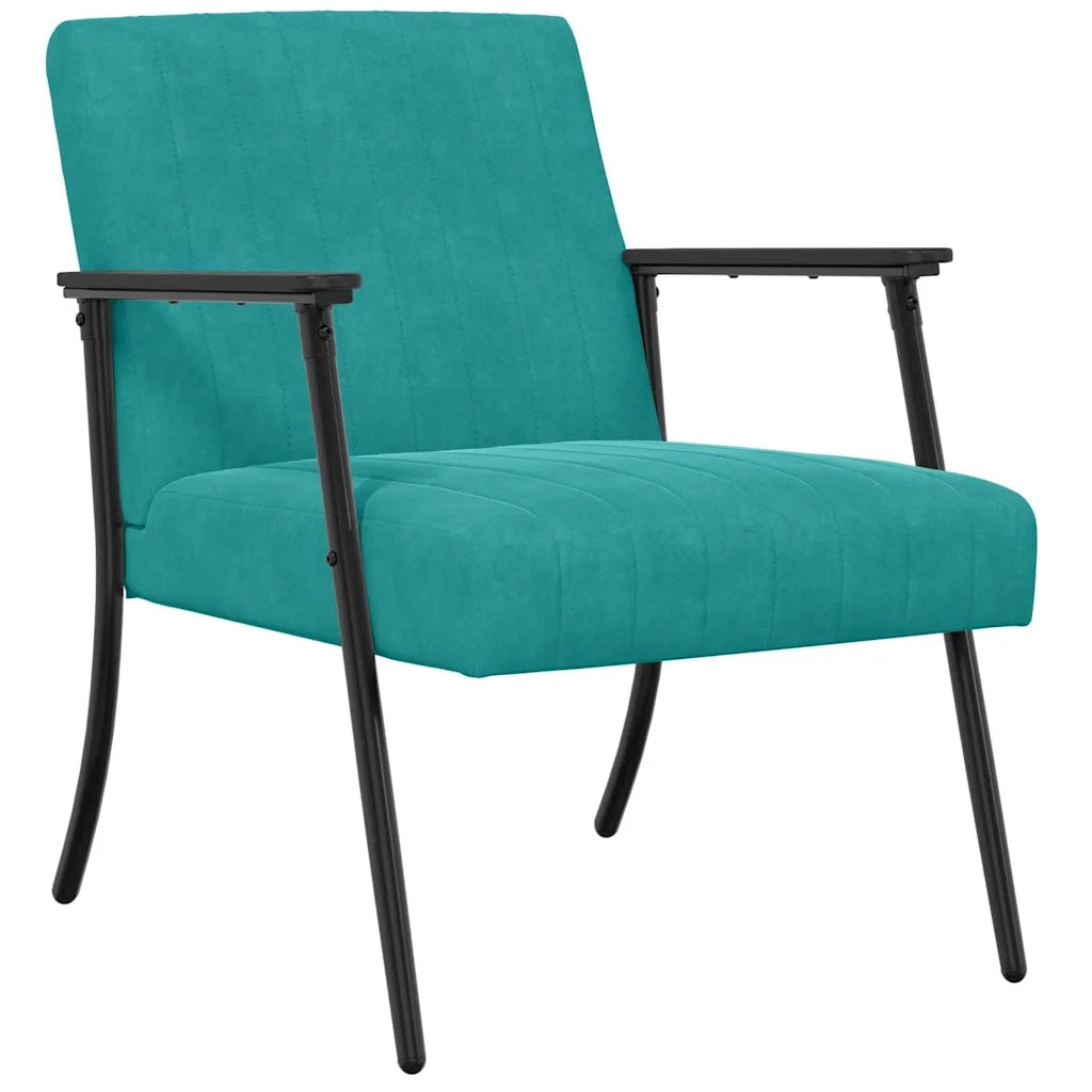 poltrona Turchese 59 x 75 x 78 cm Velluto